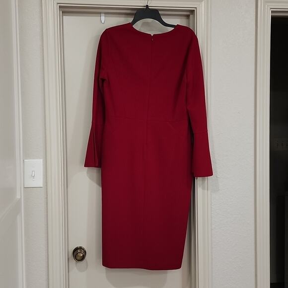 NWT Maggy London Size 10 Lined Red Dress - Picture 6 of 10